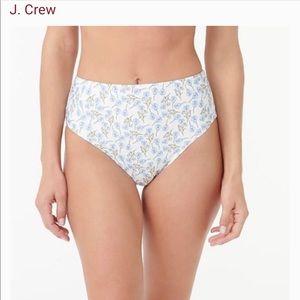 NWT J Crew high waisted bikini bottom in Liberty Ros Floral, Size L
